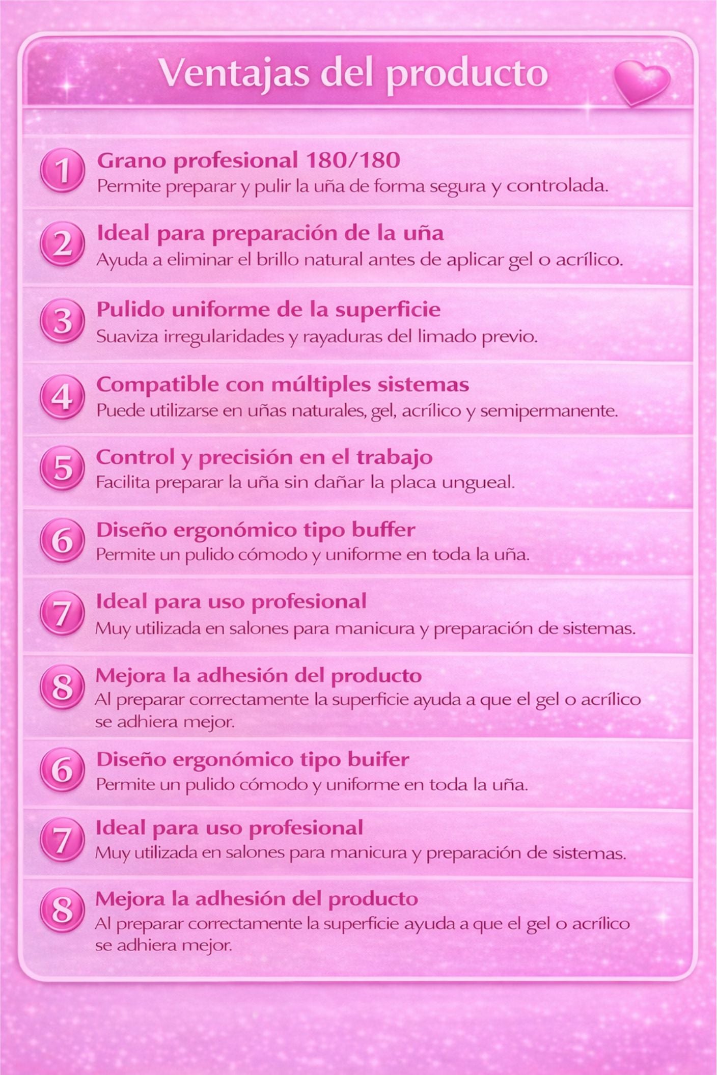 LIMA BUFFER NEGRA 180-180