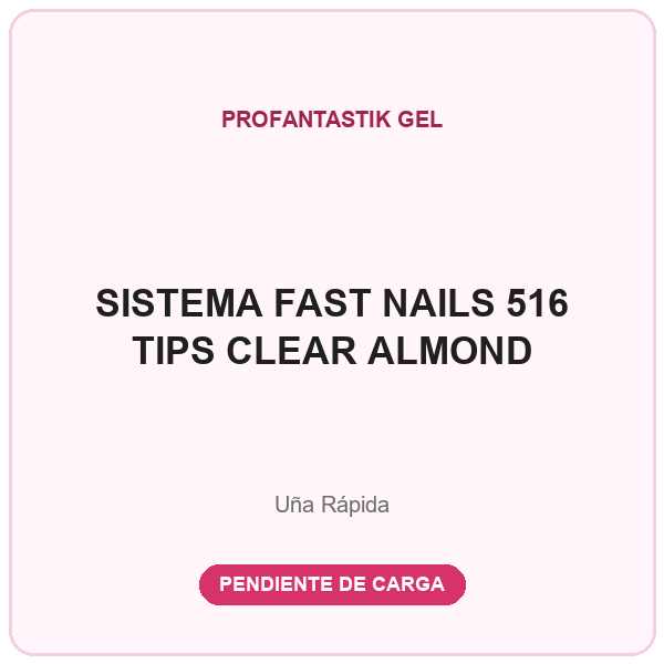 SISTEMA FAST NAILS ALMOND CLEAR (516 TIPS)