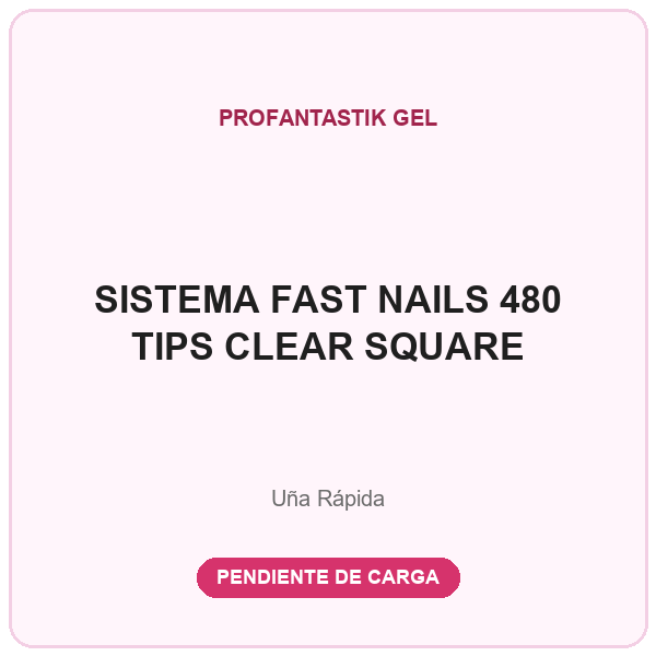 SISTEMA FAST NAILS SQUARE CLEAR (480 TIPS)