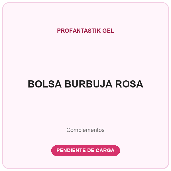 BOLSA BURBUJA ROSA