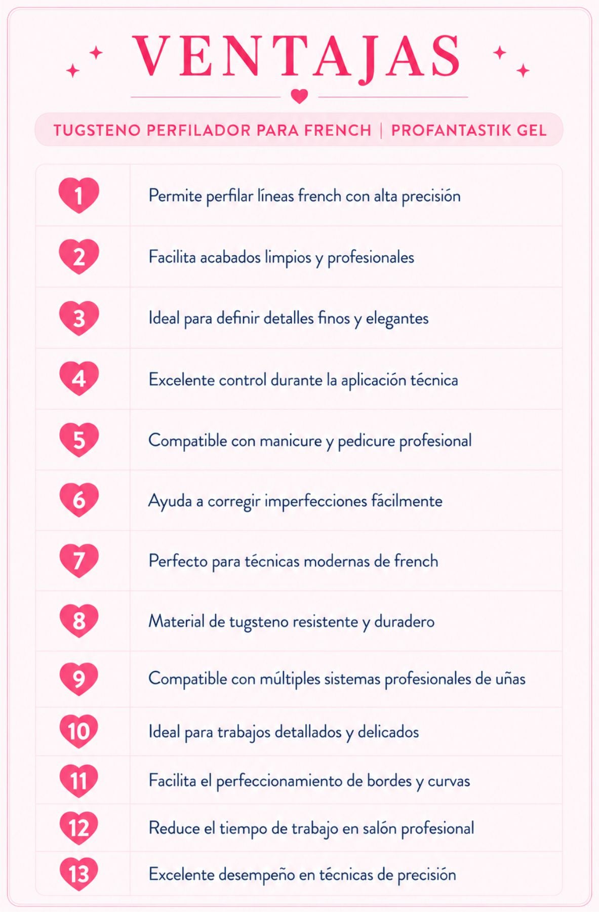 TUNGSTENO PERFILADOR PARA FRENCH