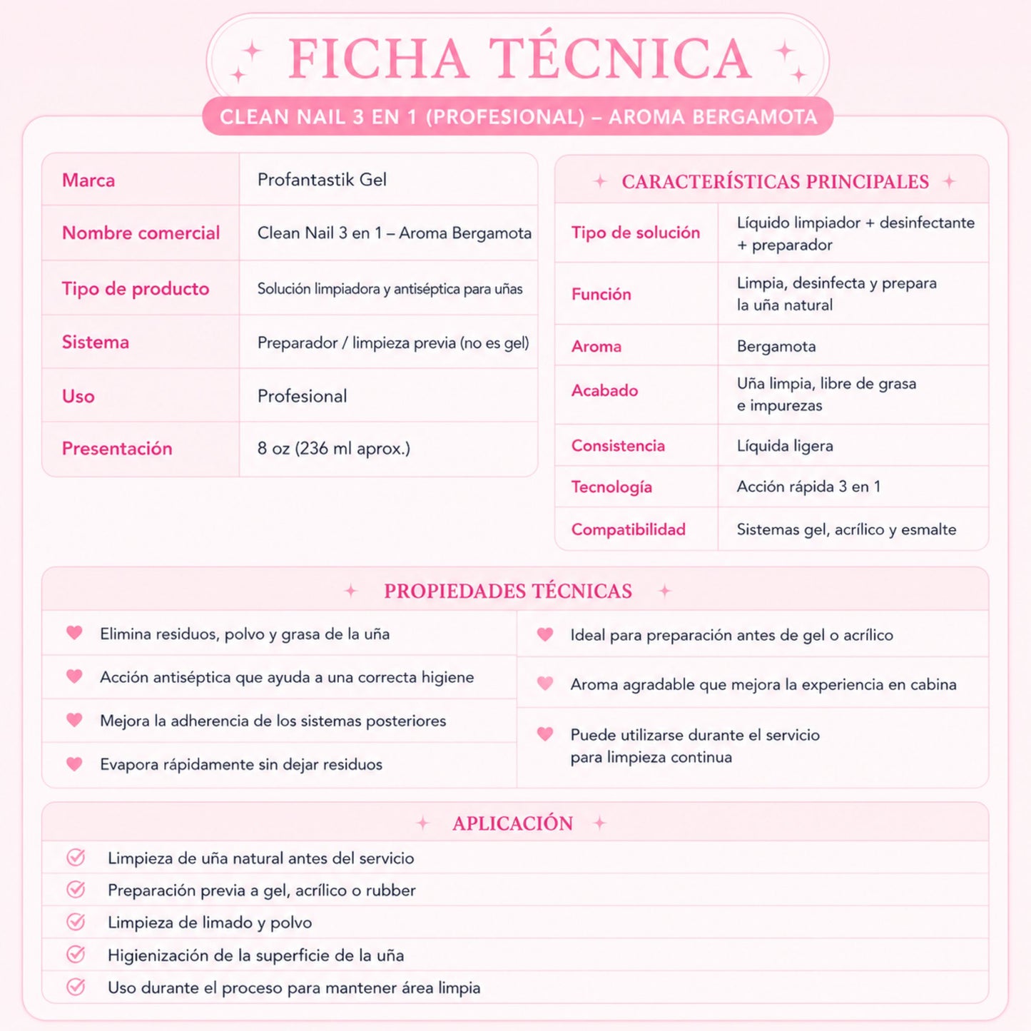 CLEAN NAIL BERGAMOTA