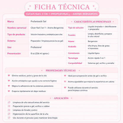 CLEAN NAIL BERGAMOTA