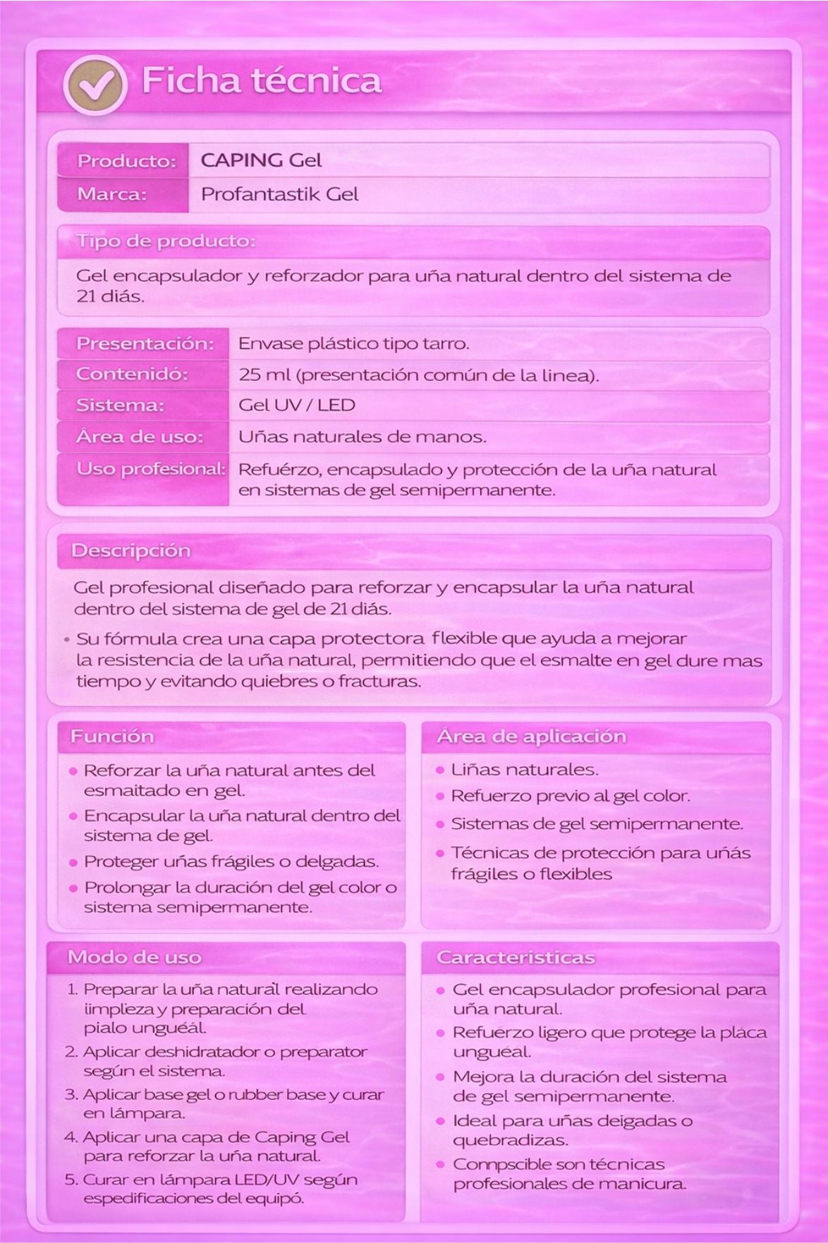 CAPING GEL