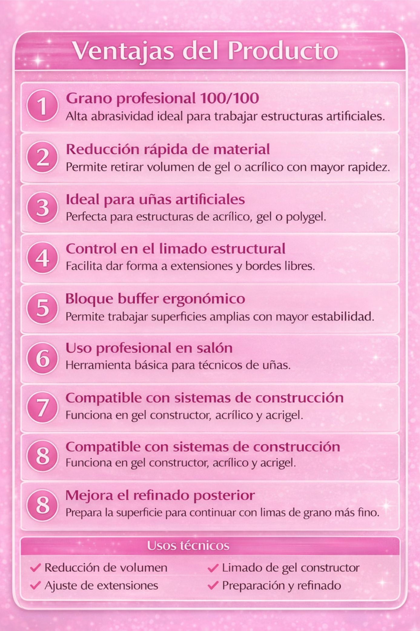 LIMA BUFFER NEGRA 100-100