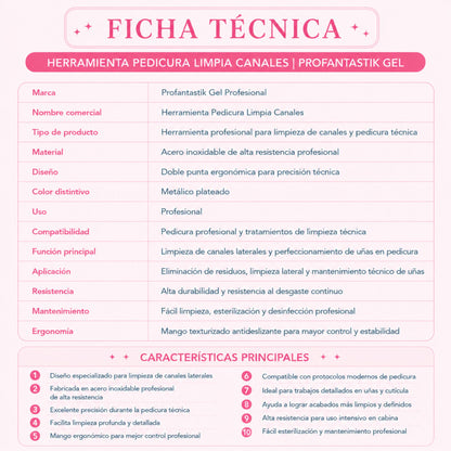 PEDICURA LIMPIA CANALES O CURETA