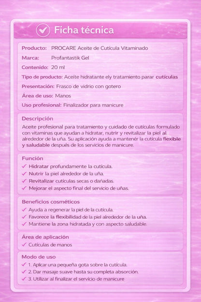 PROCARE ACEITE MANOS