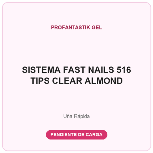 SISTEMA FAST NAILS ALMOND CLEAR (516 TIPS)