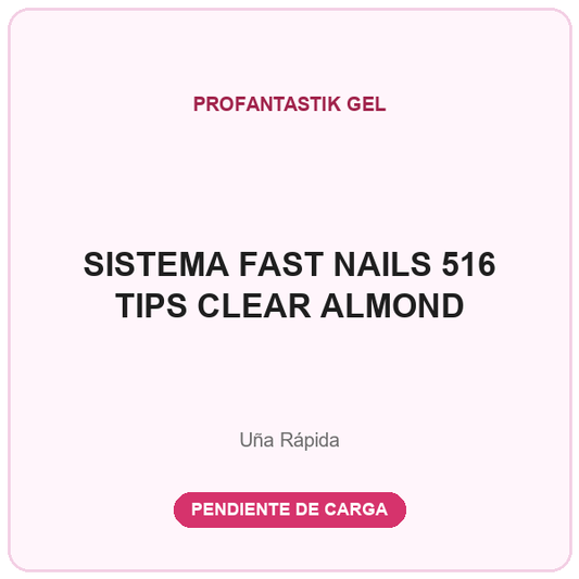 SISTEMA FAST NAILS ALMOND CLEAR (516 TIPS)