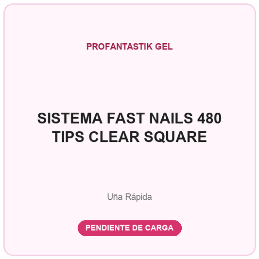 SISTEMA FAST NAILS SQUARE CLEAR (480 TIPS)