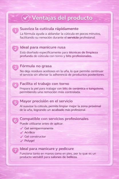 PROLOVE REMOVEDOR DE CUTICULAS