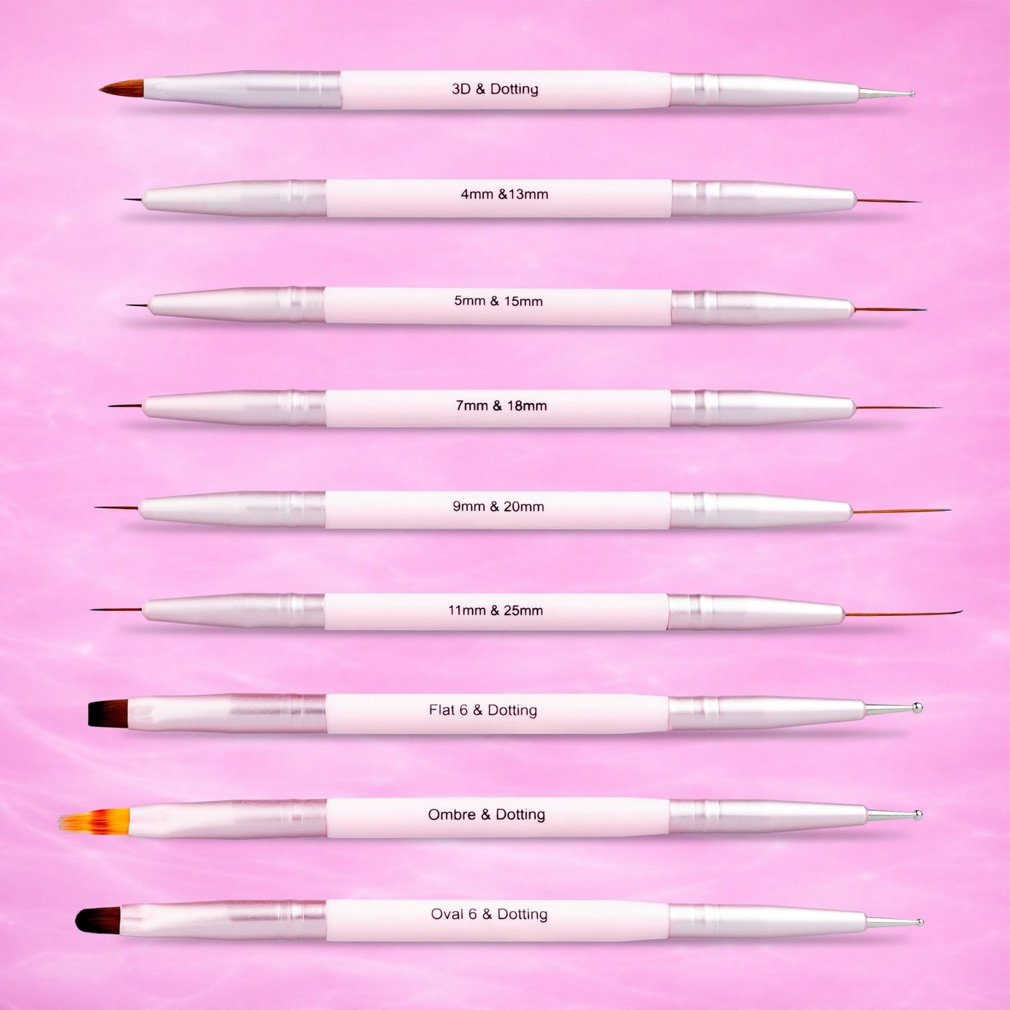 SET DE 9 PINCELES PRINCES SERIE DOBLES