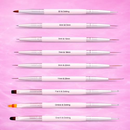 SET DE 9 PINCELES PRINCES SERIE DOBLES